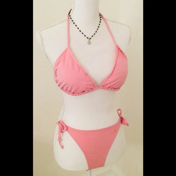 OLD NAVY STRING BIKINI PINK - Picture 1 of 2